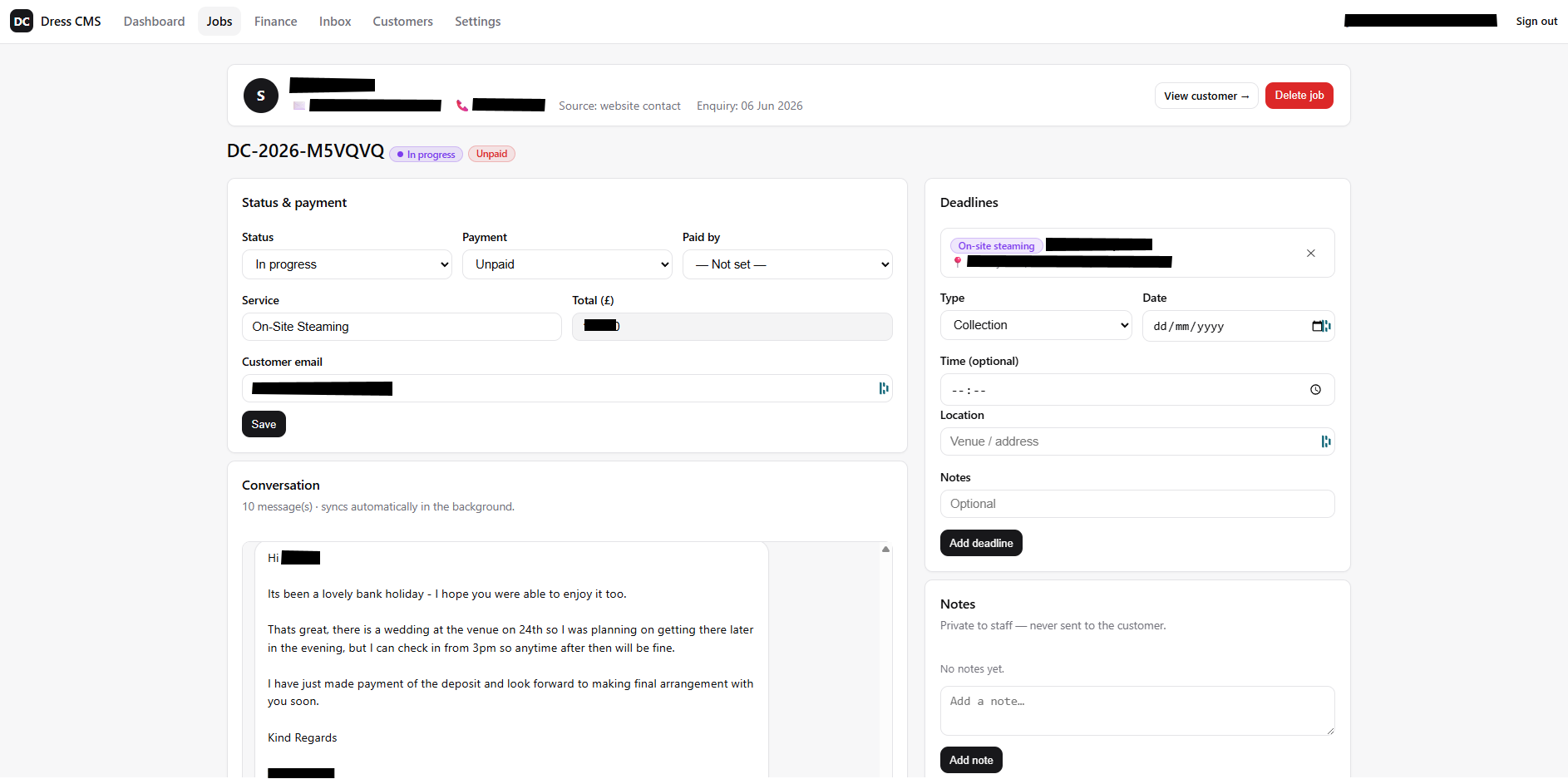 Job Manager and Emailer